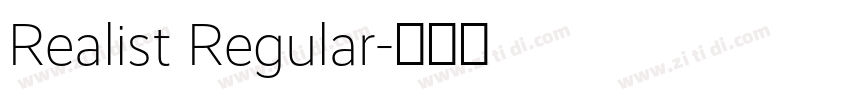 Realist Regular字体转换